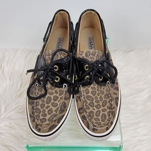 Sperry Top-Sider Biscayne Leopard Boat Shoes Women's sz 5M